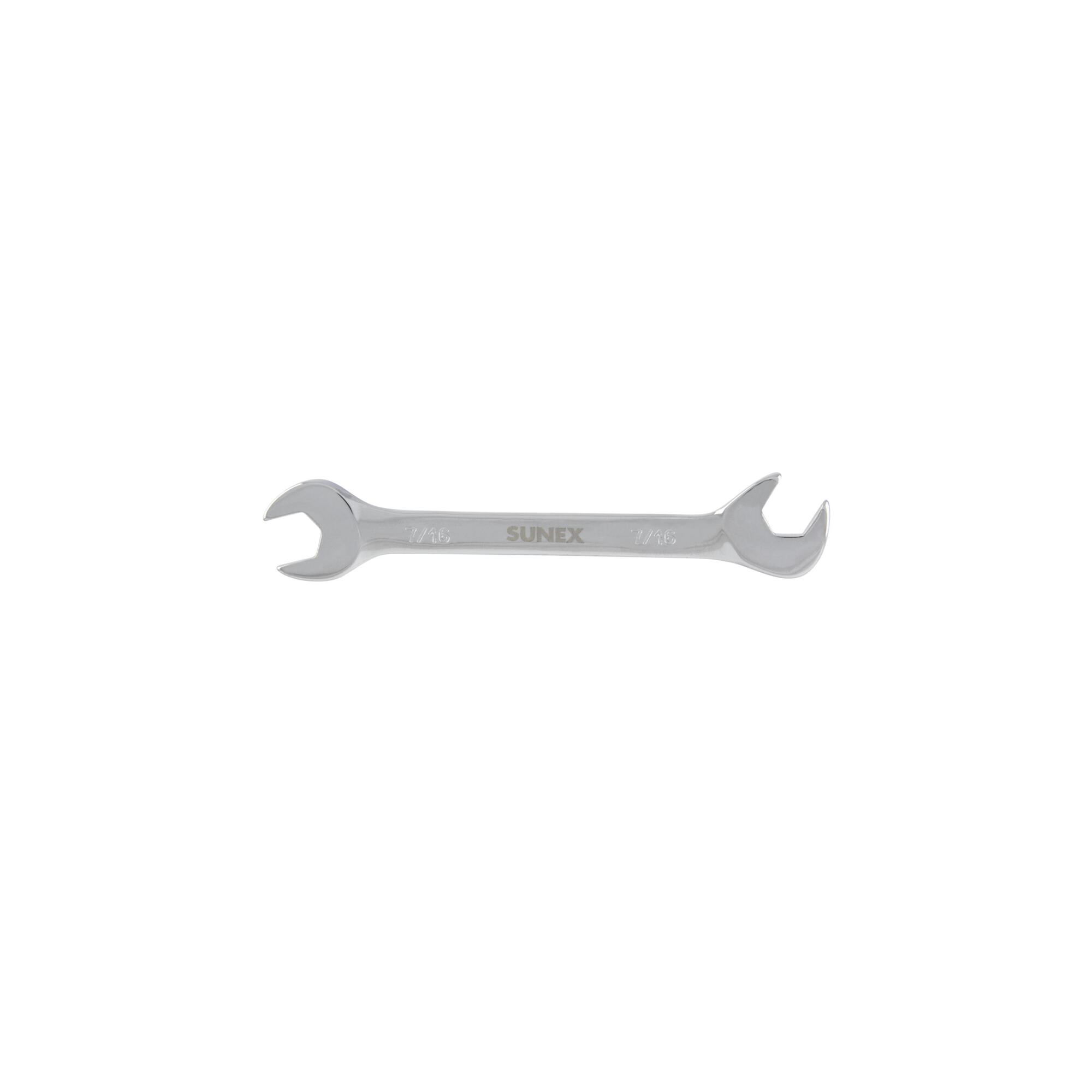 Sunex Tools Full Polish Angled Head Wrench — 7/16in., Chrome Plated, Model# 991402A